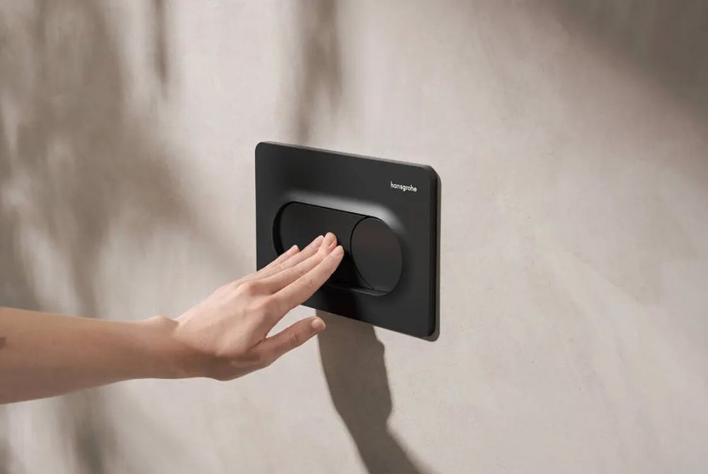 Клавіша змиву Hansgrohe iFrame Original S чорний матовий 66002670