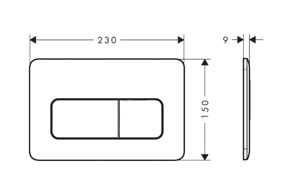 Клавіша змиву Hansgrohe iFrame Original Q білий глянцевий 66001450