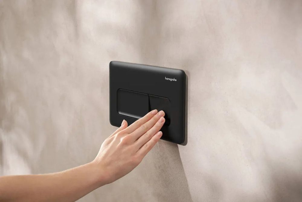 Клавіша змиву Hansgrohe iFrame Original Q чорний матовий 66001670