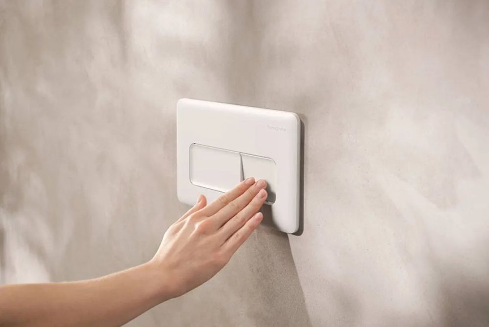 Клавіша змиву Hansgrohe iFrame Original Q білий матовий 66001700