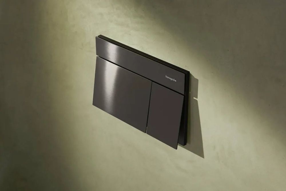 Клавиша смыва Hansgrohe iFrame Element E черный матовый хром 66003340