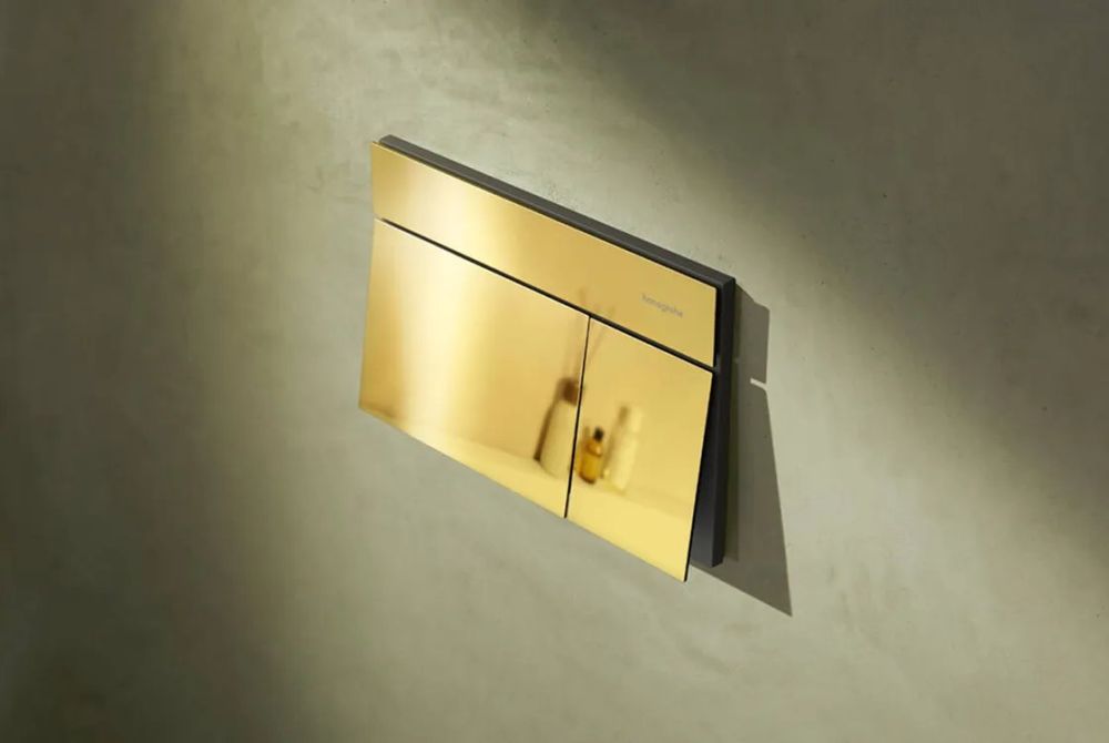 Клавиша смыва Hansgrohe iFrame Element E золото 66003990