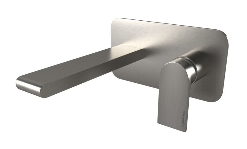 Змішувач для раковини Bugnatese Simple брошований нікель SIMNS6643