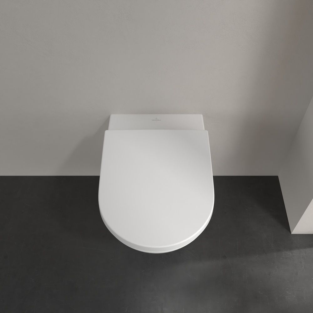 Унитаз подвесной Villeroy&Boch Subway 3.0 TwistFlush белый матовый CeramicPlus 4670T0RW з сидінням Soft Close