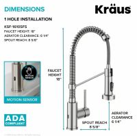 Змішувач для кухні Kraus Bolden хром KPF-1610CH
