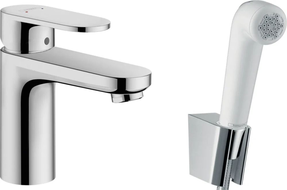Змішувач для раковини Hansgrohe Vernis Blend хром 71215000 з гігієнічним душем
