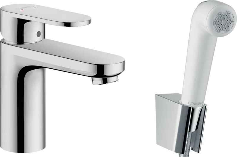 Змішувач для раковини Hansgrohe Vernis Blend хром 71215000 з гігієнічним душем