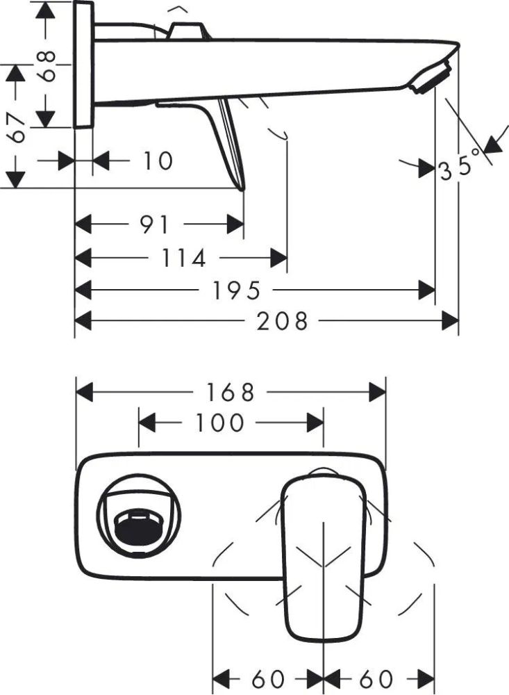 Змішувач для раковини Hansgrohe Logis хром 71220000