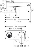 Змішувач для раковини Hansgrohe Logis хром 71220000
