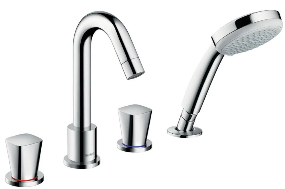Смеситель на борт ванны Hansgrohe Logis хром 71314000 с душевым гарнитуром