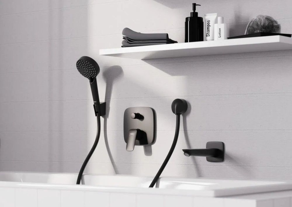 Змішувач прихованого монтажу Hansgrohe Logis чорний матовий 71405670