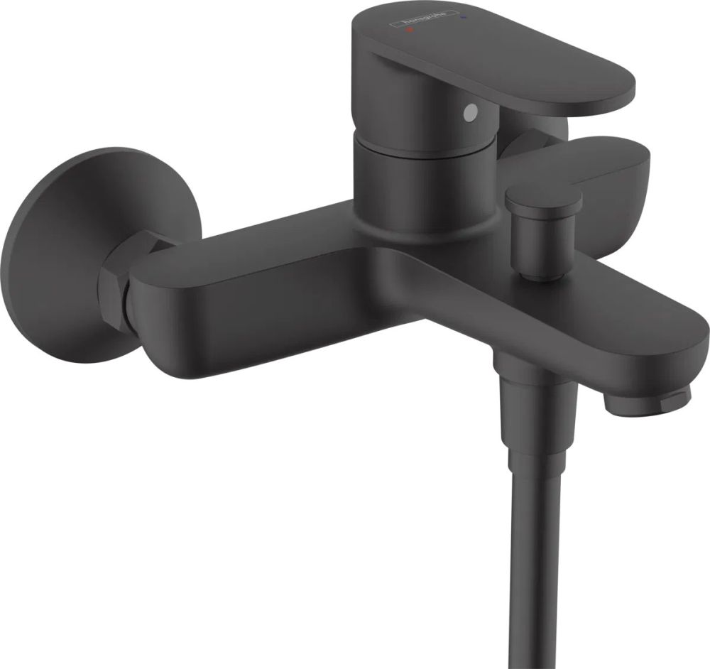 Смеситель для ванны Hansgrohe Vernis Blend черный матовый 71440670