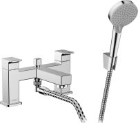 Змішувач на борт ванни Hansgrohe Vernis Shape хром 71462000 з душовим гарнітуром