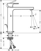 Змішувач для раковини Hansgrohe Vernis Shape хром 71562000
