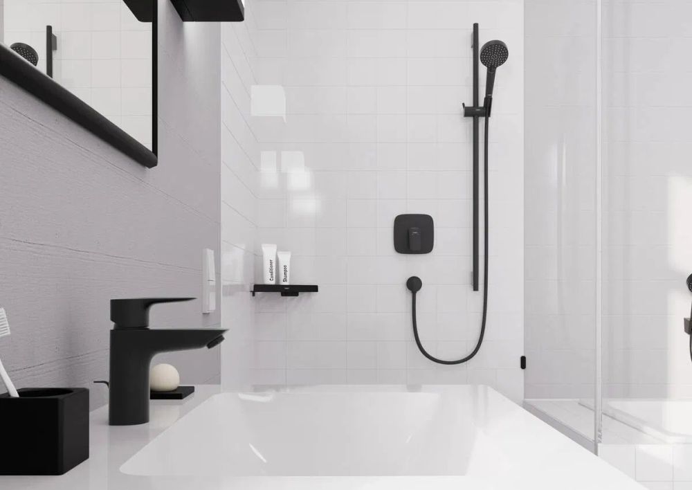 Змішувач прихованого монтажу Hansgrohe Logis чорний матовий 71605670