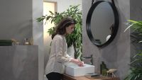 Змішувач для раковини Hansgrohe Talis E чорний матовий хром 71716340