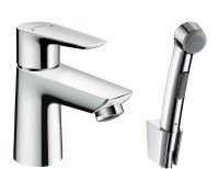 Змішувач для раковини Hansgrohe Talis E хром 71729000 з гігієнічним душем