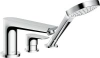 Змішувач на борт ванни Hansgrohe Talis E хром 71730000 з душовим гарнітуром