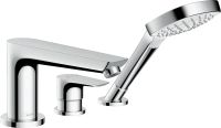 Змішувач на борт ванни Hansgrohe Talis E хром 71731000 з душовим гарнітуром