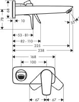 Смеситель для раковины Hansgrohe Talis E черный матовый 71734670