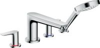 Змішувач на борт ванни Hansgrohe Talis E хром 71748000 з душовим гарнітуром