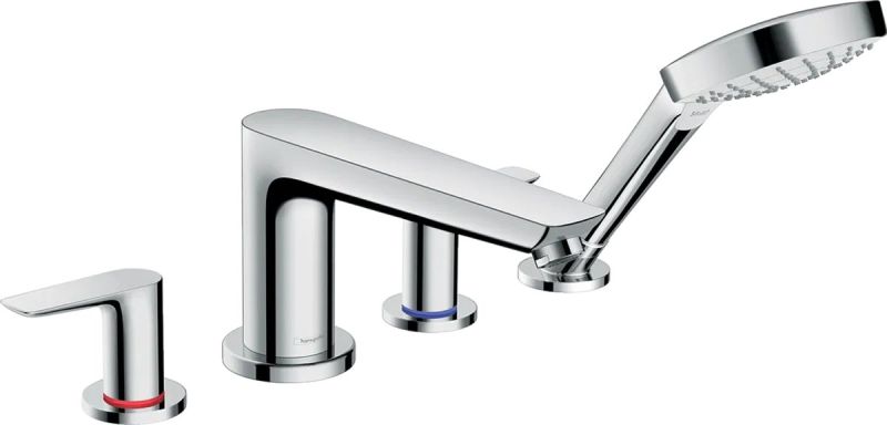 Змішувач на борт ванни Hansgrohe Talis E хром 71748000 з душовим гарнітуром
