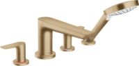 Смеситель на борт ванны Hansgrohe Talis E бронза 71748140 с душевым гарнитуром