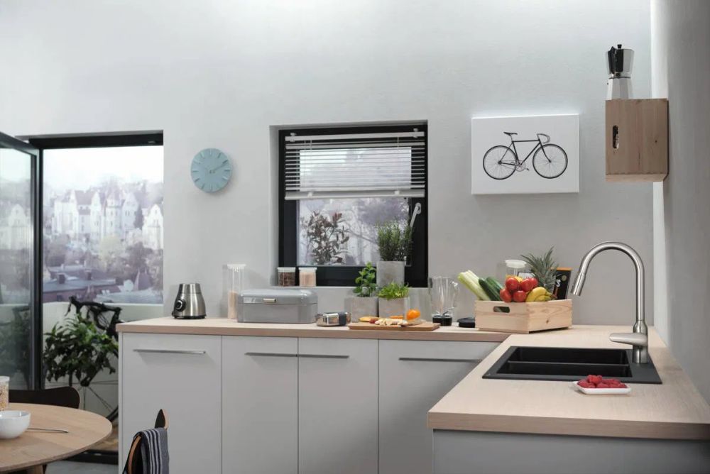 Смеситель для кухни Hansgrohe Focus M42 хром 71800000 с выдвижной лейкой