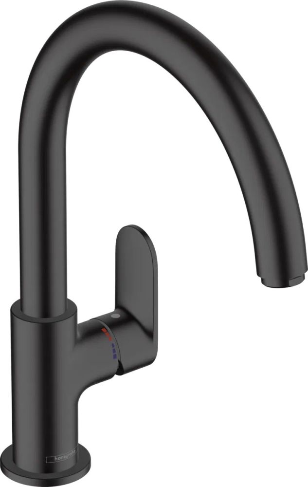 Змішувач для кухні Hansgrohe Vernis Blend M35 чорний матовий 71870670