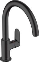 Змішувач для кухні Hansgrohe Vernis Blend M35 чорний матовий 71870670