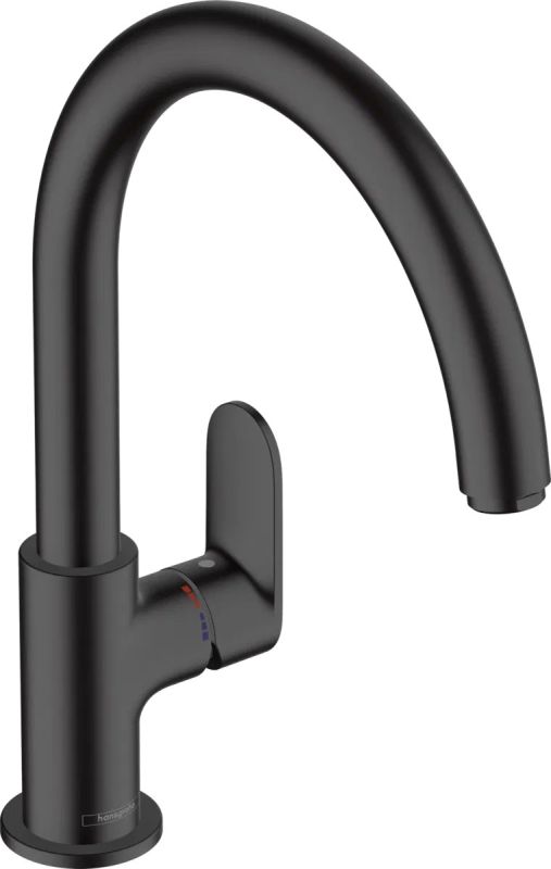 Смеситель для кухни Hansgrohe Vernis Blend M35 черный матовый 71870670