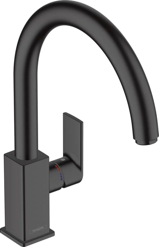 Смеситель для кухни Hansgrohe Vernis Shape M35 черный матовый 71871670