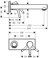 Змішувач для раковини Hansgrohe Talis S хром 72111000