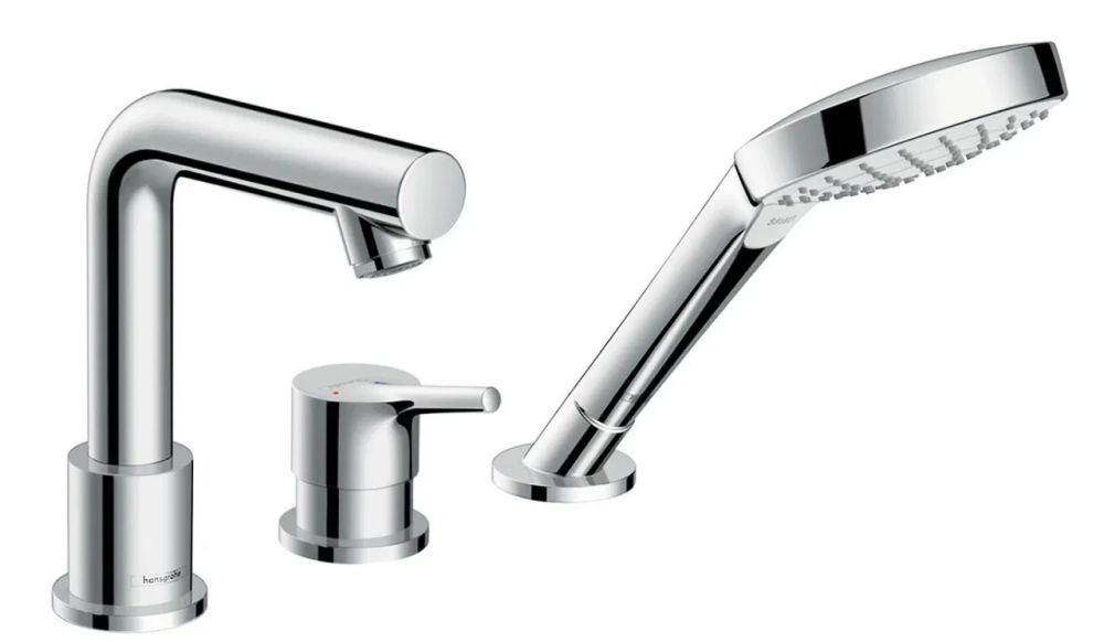 Смеситель на борт ванны Hansgrohe Talis S хром 72417000 с душевым гарнитуром