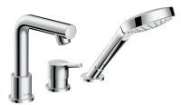 Смеситель на борт ванны Hansgrohe Talis S хром 72417000 с душевым гарнитуром