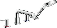 Змішувач на борт ванни Hansgrohe Talis S хром 72419000 з душовим гарнітуром