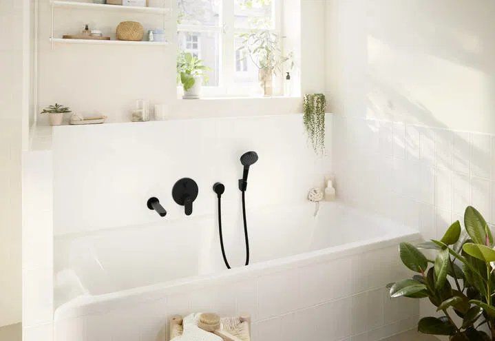 Змішувач прихованого монтажу Hansgrohe Rebris S чорний матовий 72466670