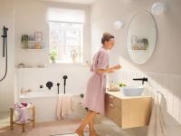 Змішувач для раковини Hansgrohe Rebris S чорний матовий 72528670
