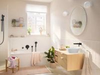 Змішувач для раковини Hansgrohe Rebris S чорний матовий 72528670