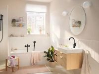 Змішувач для раковини Hansgrohe Rebris S чорний матовий 72536670