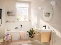 Змішувач для раковини Hansgrohe Rebris S чорний матовий 72588670