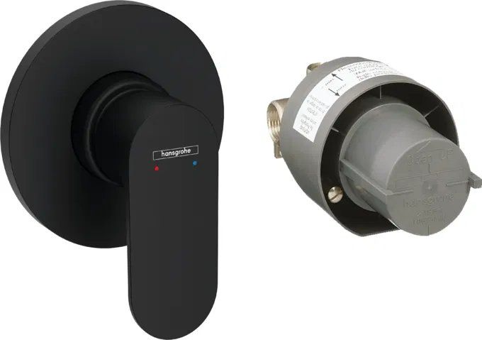 Змішувач прихованого монтажу Hansgrohe Rebris S чорний матовий 72648670