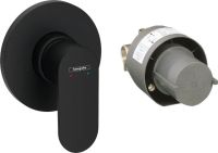 Змішувач прихованого монтажу Hansgrohe Rebris S чорний матовий 72648670
