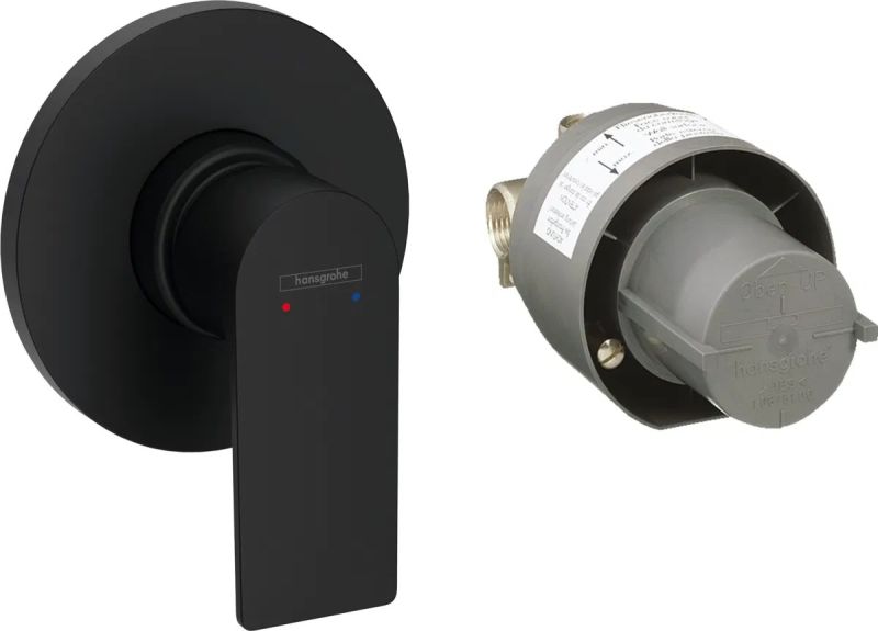 Змішувач прихованого монтажу Hansgrohe Rebris E чорний матовий 72658670