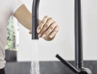 Змішувач для кухні Hansgrohe Talis M54 сталь 72801800 з висувною лійкою