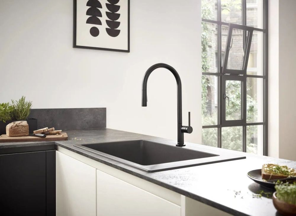 Змішувач для кухні Hansgrohe Talis M54 сталь 72801800 з висувною лійкою
