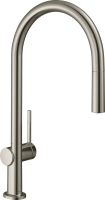 Змішувач для кухні Hansgrohe Talis M54 сталь 72803800 з висувною лійкою