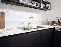 Змішувач для кухні Hansgrohe Talis M54 чорний матовий хром 72808340 з висувною лійкою
