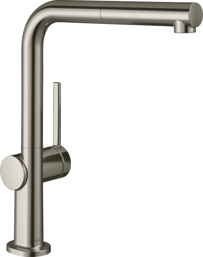 Змішувач для кухні Hansgrohe Talis M54 сталь 72808800 з висувною лійкою