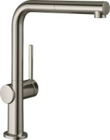 Змішувач для кухні Hansgrohe Talis M54 сталь 72808800 з висувною лійкою